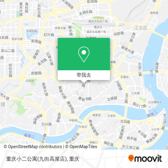 重庆小二公寓(九街高屋店)地图