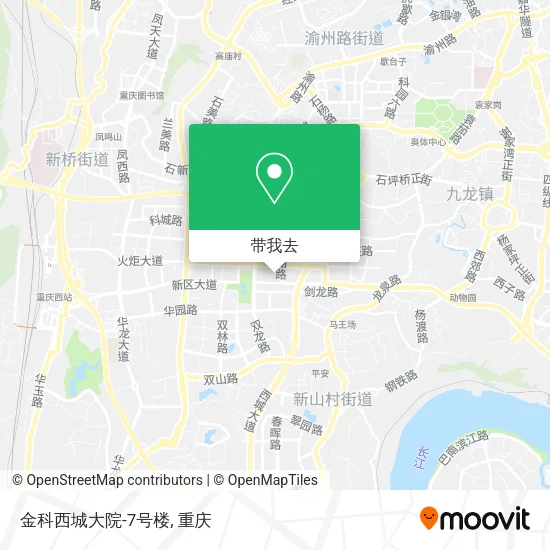 金科西城大院-7号楼地图