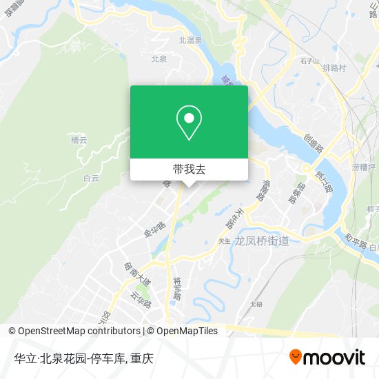 华立·北泉花园-停车库地图