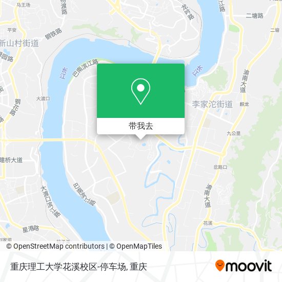 重庆理工大学花溪校区-停车场地图