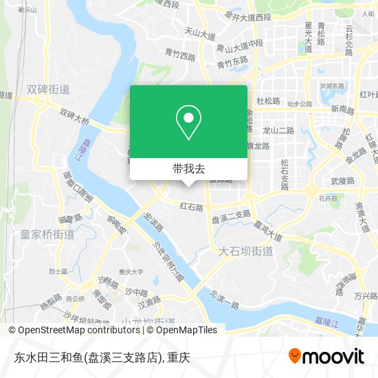 东水田三和鱼(盘溪三支路店)地图