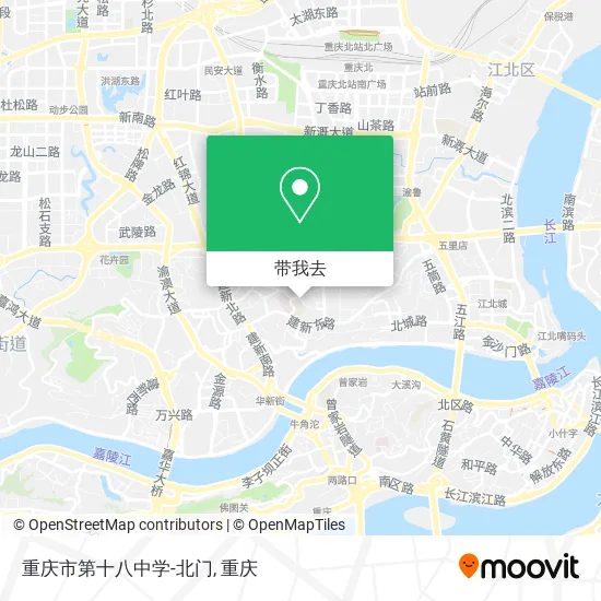 重庆市第十八中学-北门地图