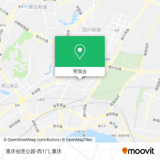 重庆创意公园-西1门地图