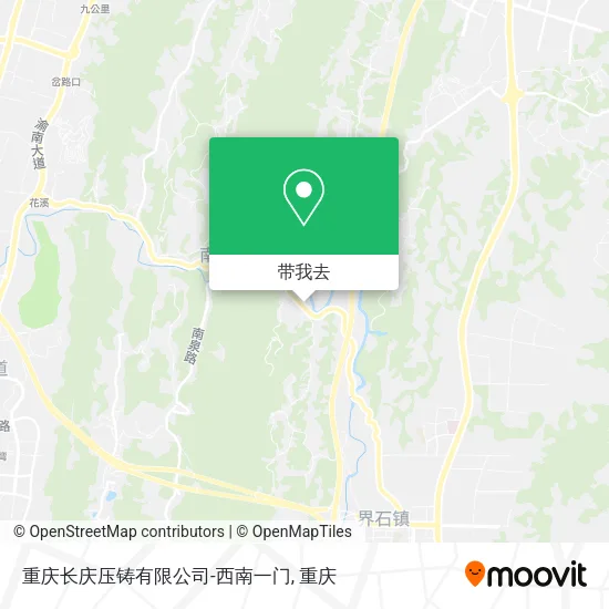 重庆长庆压铸有限公司-西南一门地图