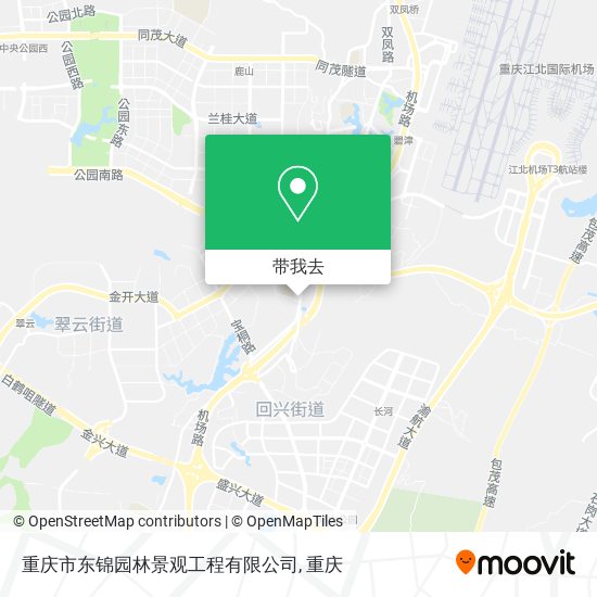 重庆市东锦园林景观工程有限公司地图