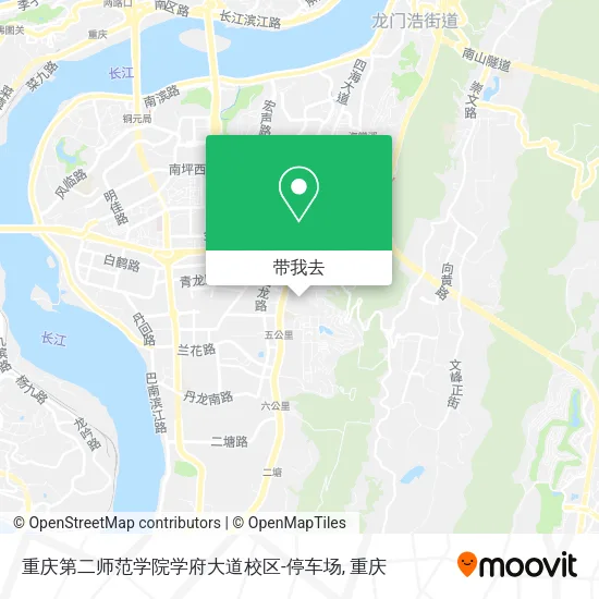 重庆第二师范学院学府大道校区-停车场地图