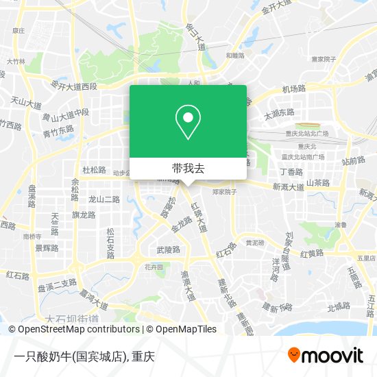 一只酸奶牛(国宾城店)地图