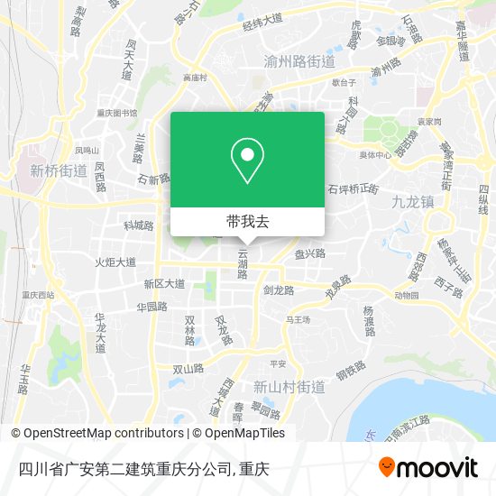 四川省广安第二建筑重庆分公司地图