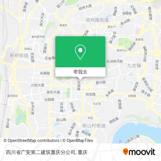 四川省广安第二建筑重庆分公司地图