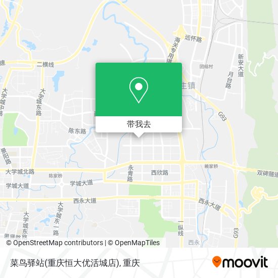 菜鸟驿站(重庆恒大优活城店)地图