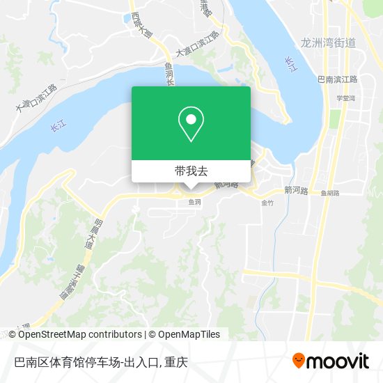 巴南区体育馆停车场-出入口地图