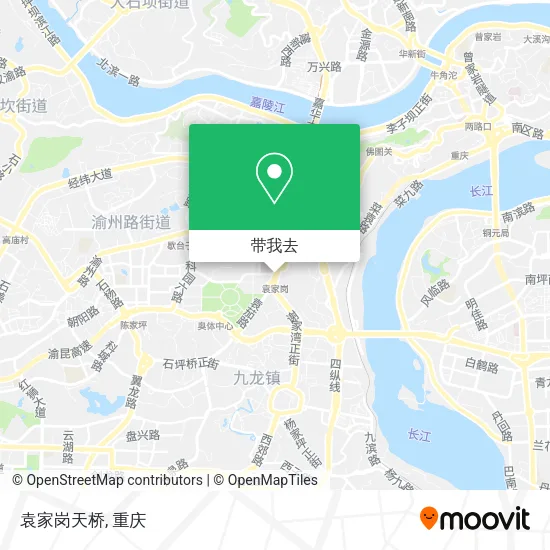 袁家岗天桥地图