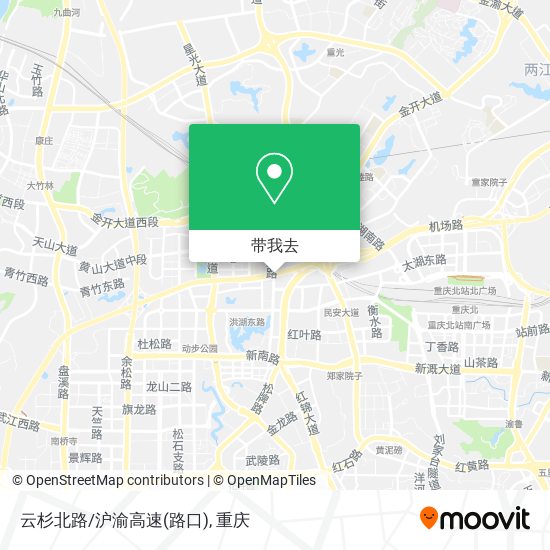 云杉北路/沪渝高速(路口)地图