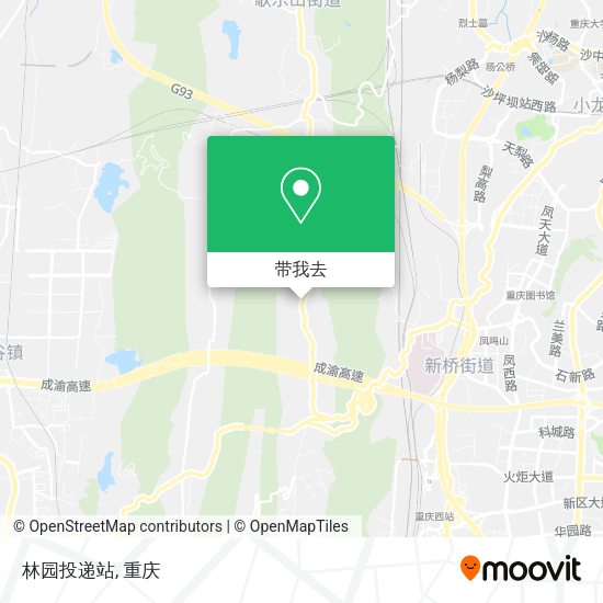 林园投递站地图