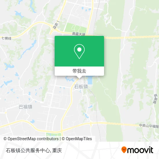 石板镇公共服务中心地图