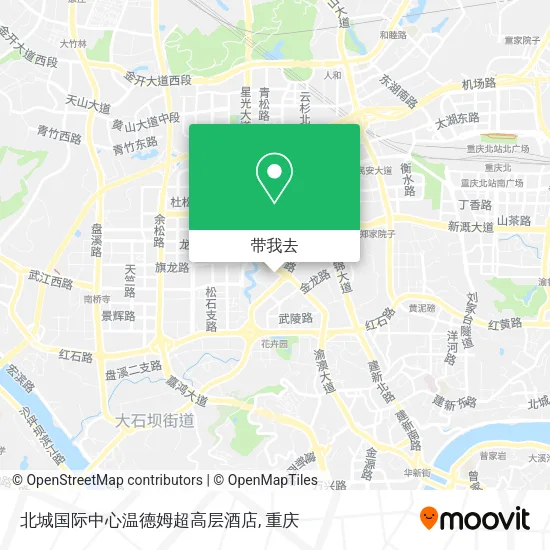 北城国际中心温德姆超高层酒店地图