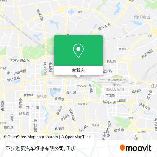 重庆湛新汽车维修有限公司地图