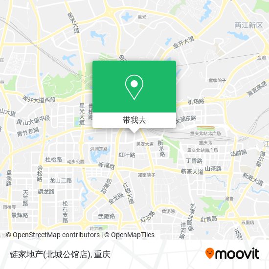 链家地产(北城公馆店)地图