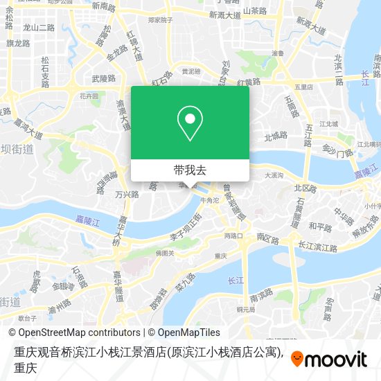 重庆观音桥滨江小栈江景酒店(原滨江小栈酒店公寓)地图