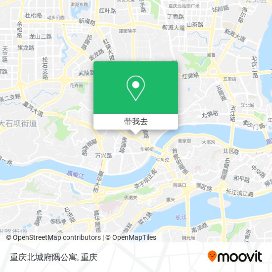 重庆北城府隅公寓地图