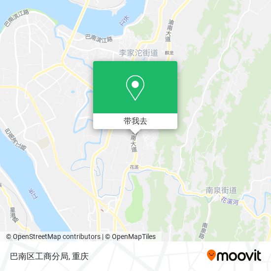 巴南区工商分局地图