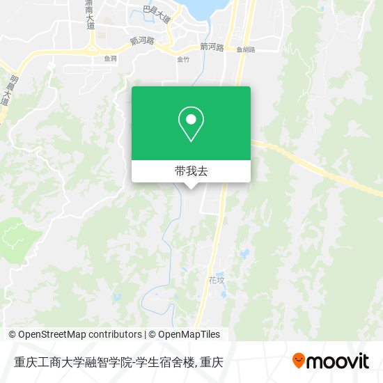 重庆工商大学融智学院-学生宿舍楼地图