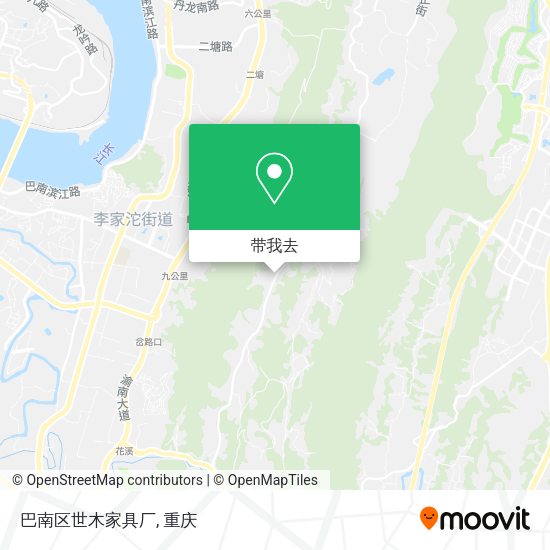 巴南区世木家具厂地图