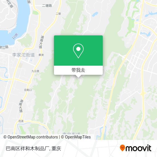 巴南区祥和木制品厂地图