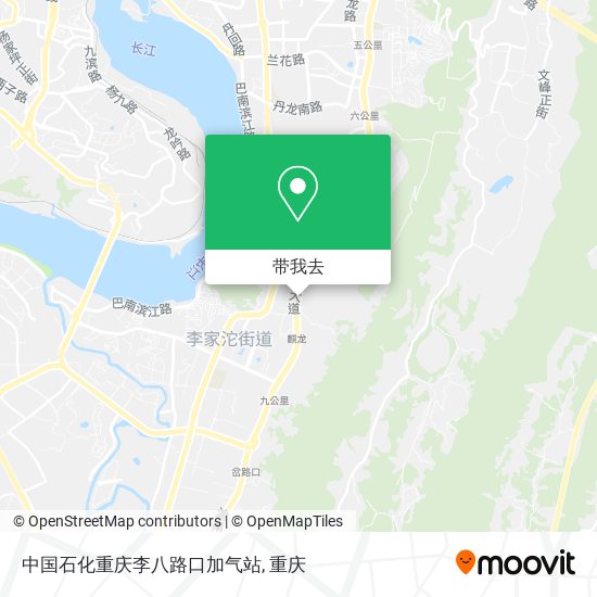 中国石化重庆李八路口加气站地图