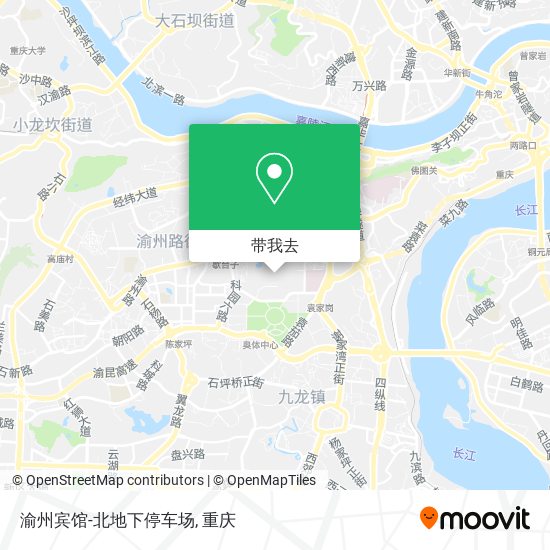 渝州宾馆-北地下停车场地图