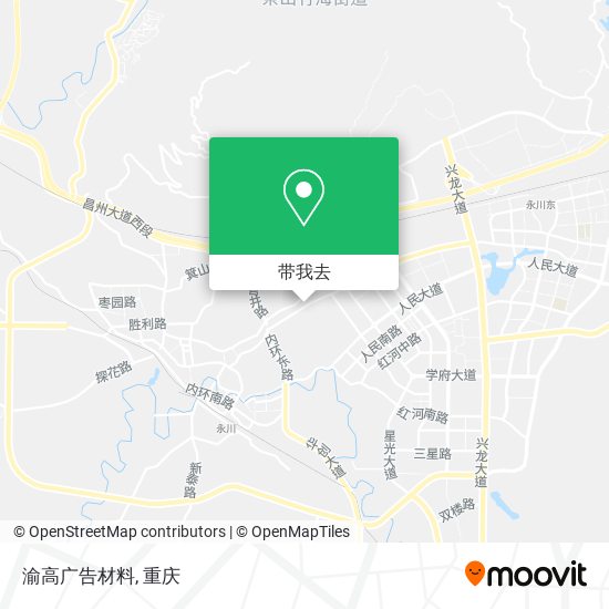 渝高广告材料地图