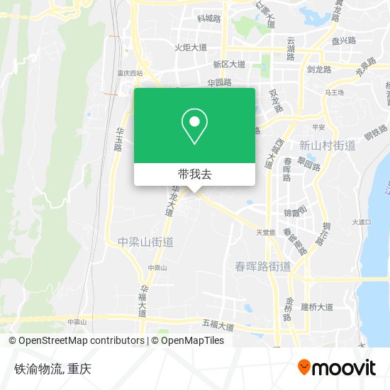 铁渝物流地图