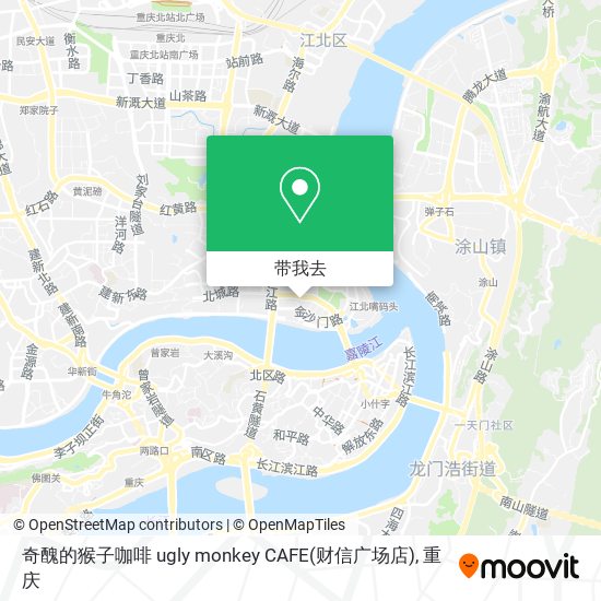 奇醜的猴子咖啡 ugly monkey CAFE(财信广场店)地图