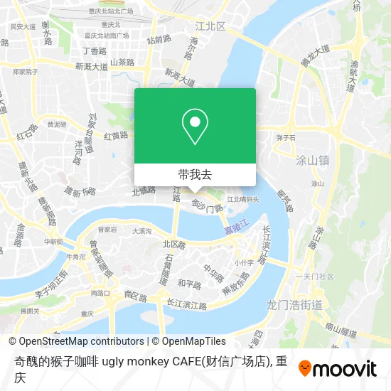 奇醜的猴子咖啡 ugly monkey CAFE(财信广场店)地图