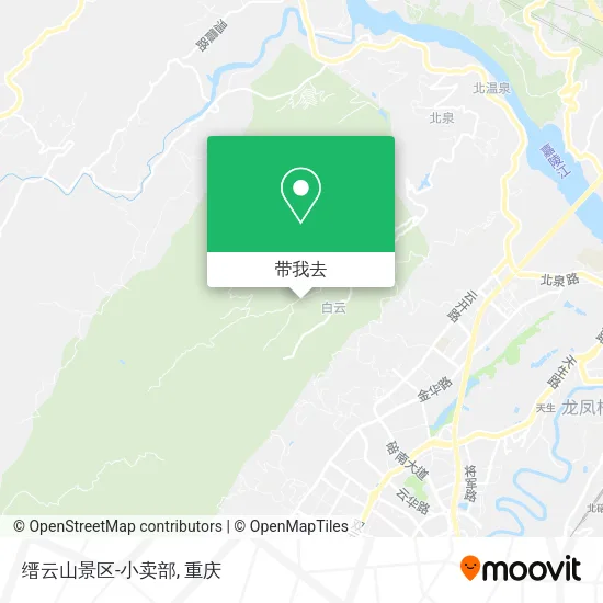 缙云山景区-小卖部地图