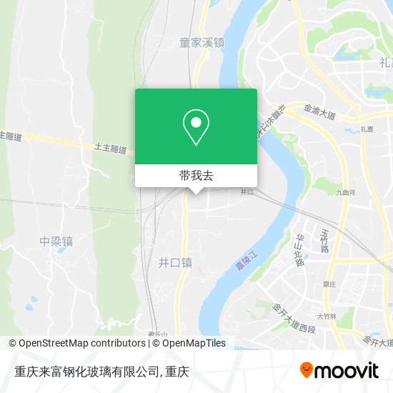 重庆来富钢化玻璃有限公司地图