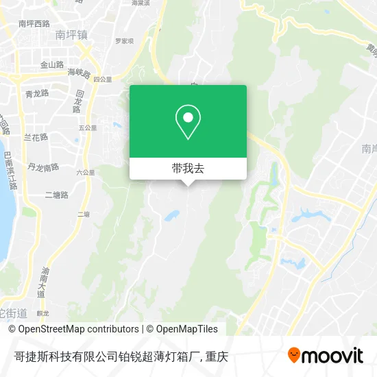 哥捷斯科技有限公司铂锐超薄灯箱厂地图
