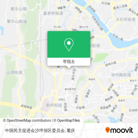 中国民主促进会沙坪坝区委员会地图
