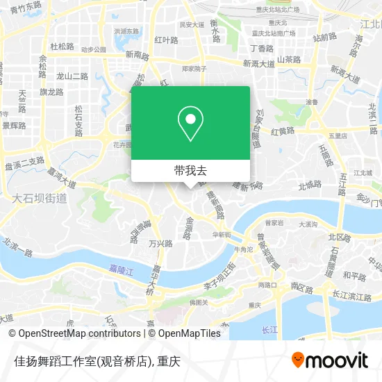 佳扬舞蹈工作室(观音桥店)地图