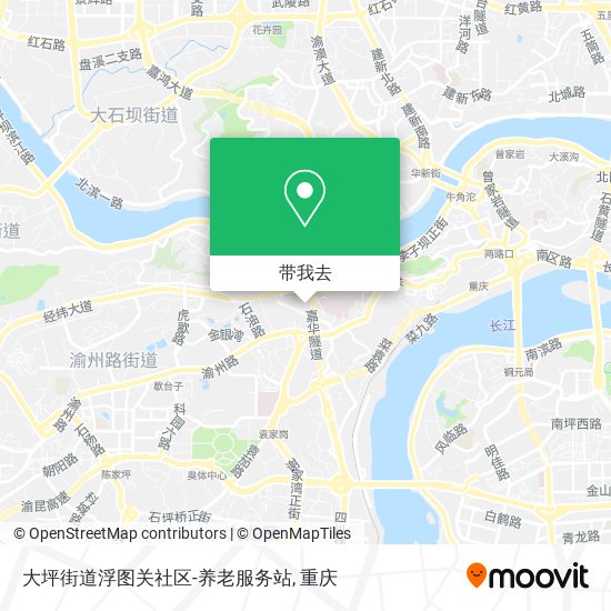 大坪街道浮图关社区-养老服务站地图