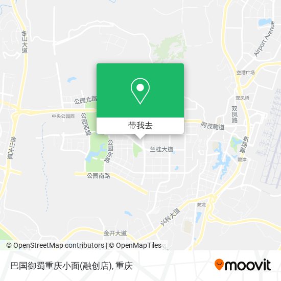 巴国御蜀重庆小面(融创店)地图