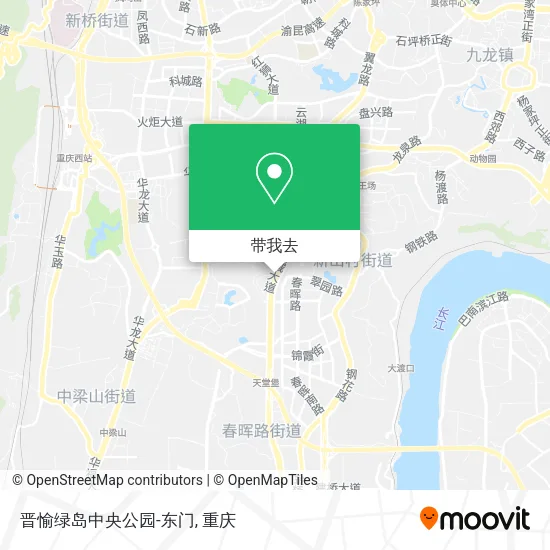 晋愉绿岛中央公园-东门地图