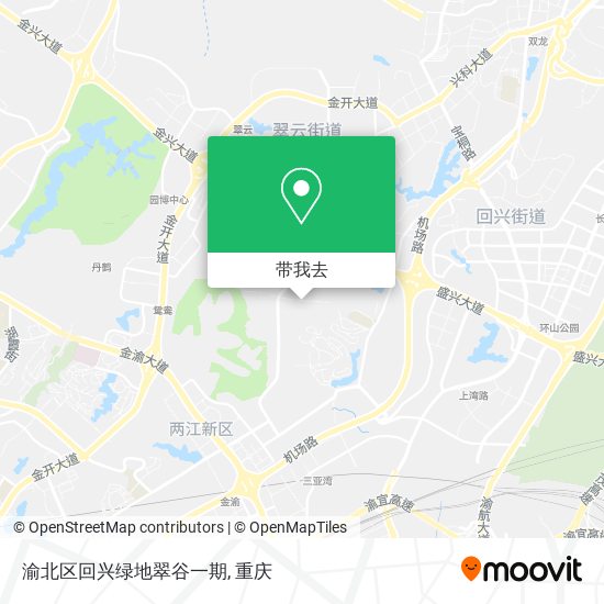 渝北区回兴绿地翠谷一期地图