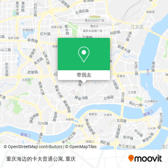 重庆海边的卡夫普通公寓地图