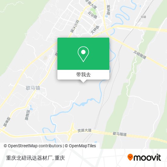 重庆北碚讯达器材厂地图