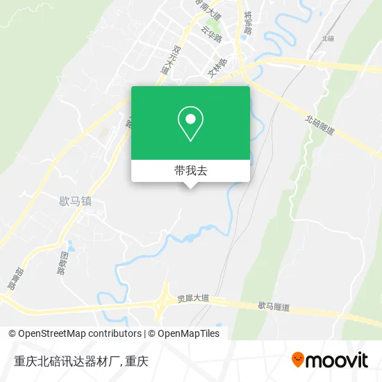 重庆北碚讯达器材厂地图