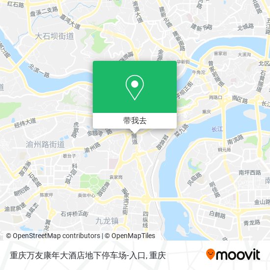 重庆万友康年大酒店地下停车场-入口地图