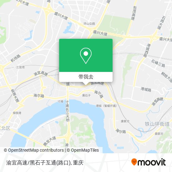 渝宜高速/黑石子互通(路口)地图
