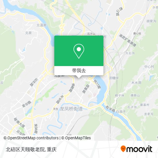 北碚区天颐敬老院地图