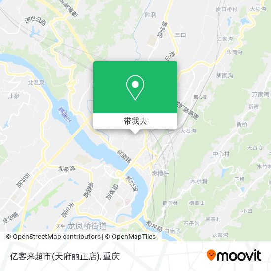 亿客来超市(天府丽正店)地图